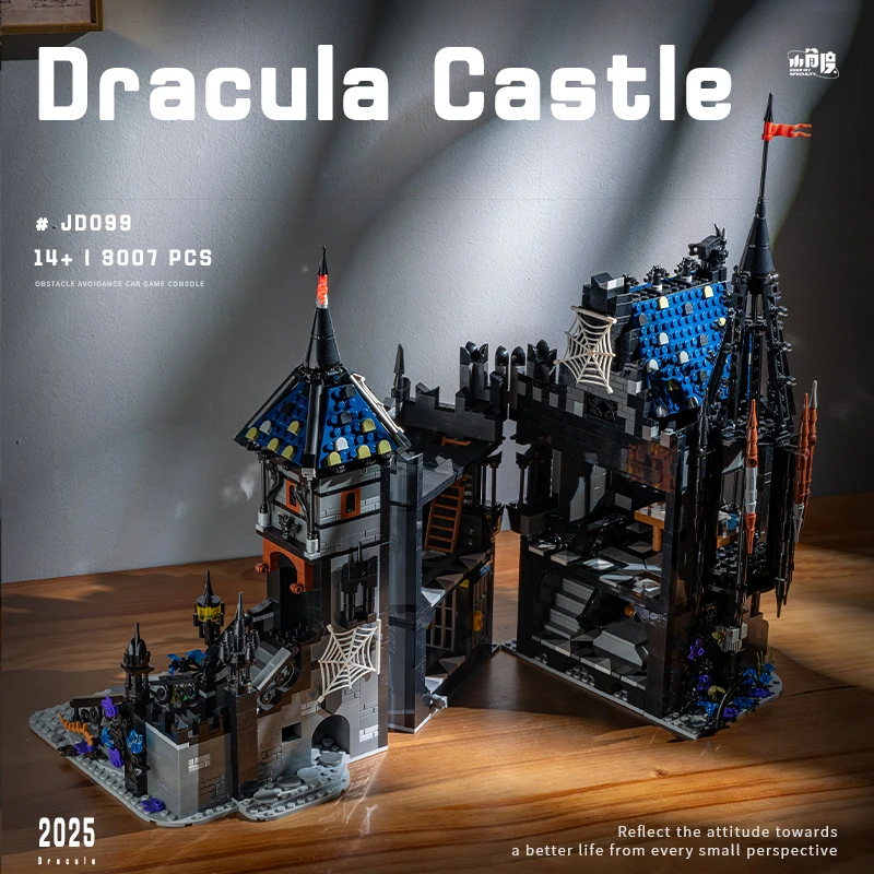 3007PCS Creative Expert Dracula Kasteel Bouwstenen Street View Architectuur MOC Modulaire Model Kit DIY Puzzy Speelgoed Cadeau voor Kid