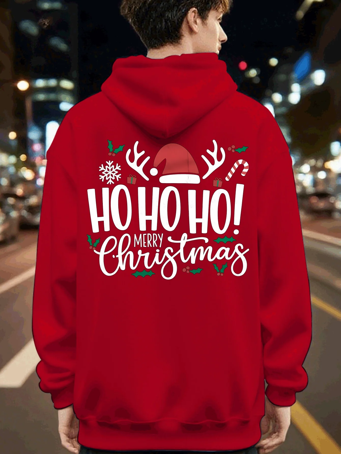 Hooray! This Christmas, get a stylish plus-size hoodie! The drawstring designmakes it perfect forcasual outings oreveryday wear.