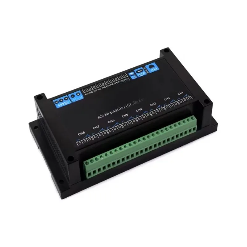 Industrial 8-channel relay module based on dual-core architecture microcontroller digital