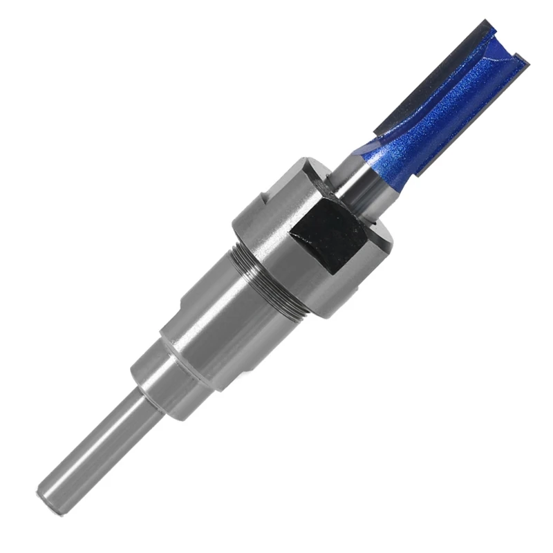 1/4 "8mm 12mm Shank เครื่องตัดไม้ Router Bits Extension Rod ตัดเครื่องแกะสลักเครื่อง Slotting