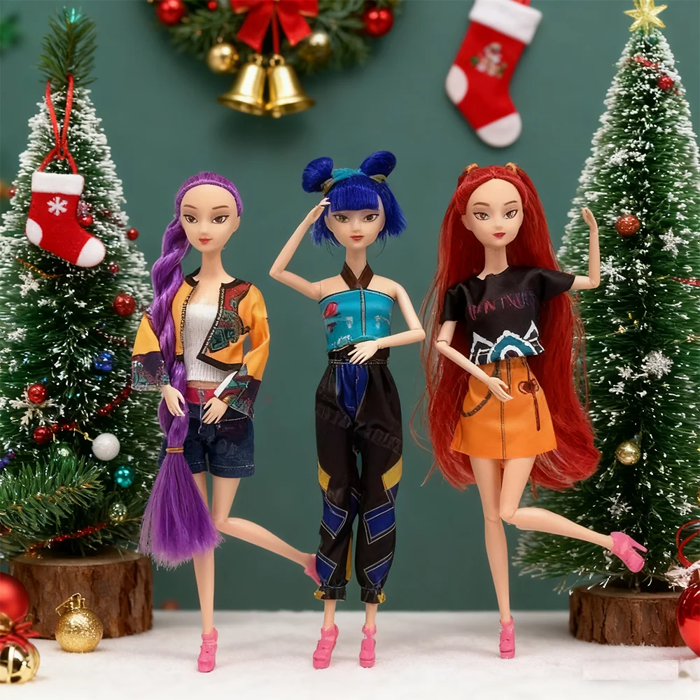 

New 2025 Demon Hunters Collectible Figure - Rumi Mira Zoi Vinyl Doll with Mask, Perfect Anime Christmas Birthday Gift