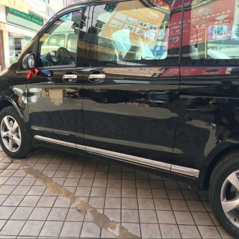 For Mercedes-Benz V-Klasse V Class V250 V260 VITO W447 2014 - 2017  ABS Chrome Side Door Body Protection Liner Cover