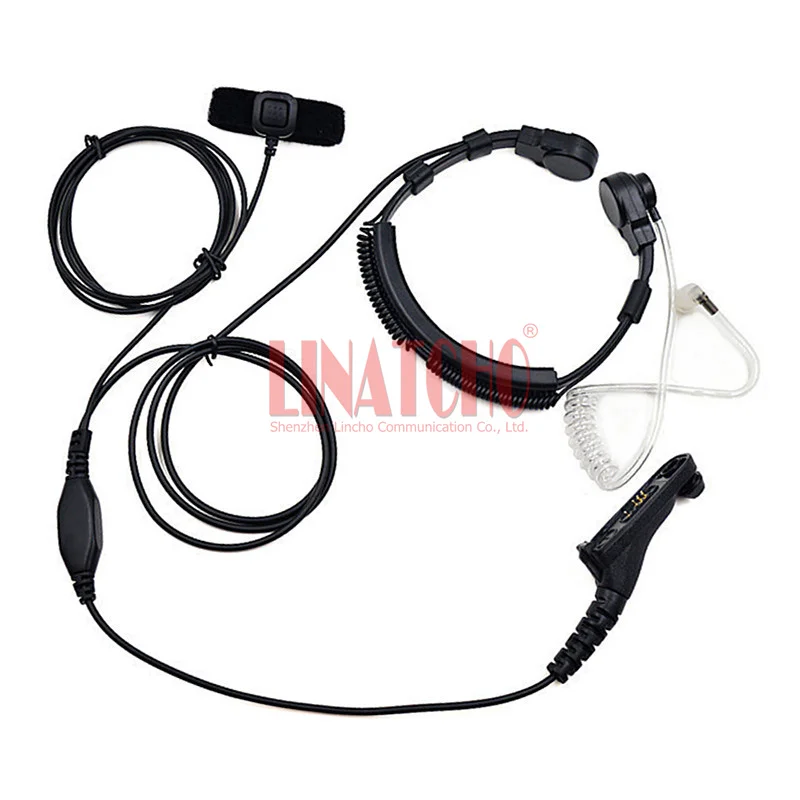 Earphone Headset Radio Mikrofon Tenggorokan Tugas Berat Dapat Disesuaikan XIR P8260 8268 P8200 P8208