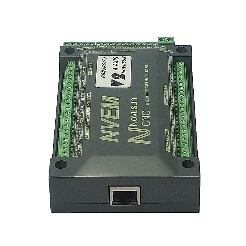 6 Axis NVEM Mach3 CNC Motion Control Card 200KHz Ethernet Port Support Resume From Breakpoint for CNC Router Milling Machine