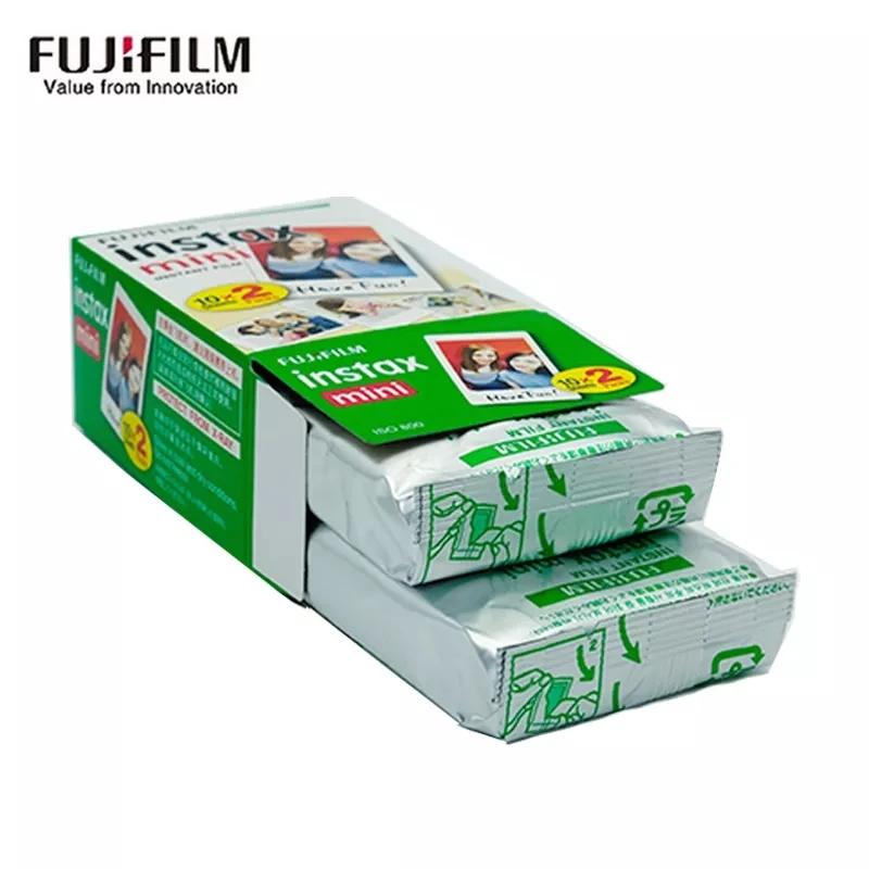 Origine Fujifilm Instax Mini Film Paper 10-100 fogli per fotocamere a pellicola istantanea Fuji Instax Mini 12 11 9 40 70 90 Link Liplay EVO