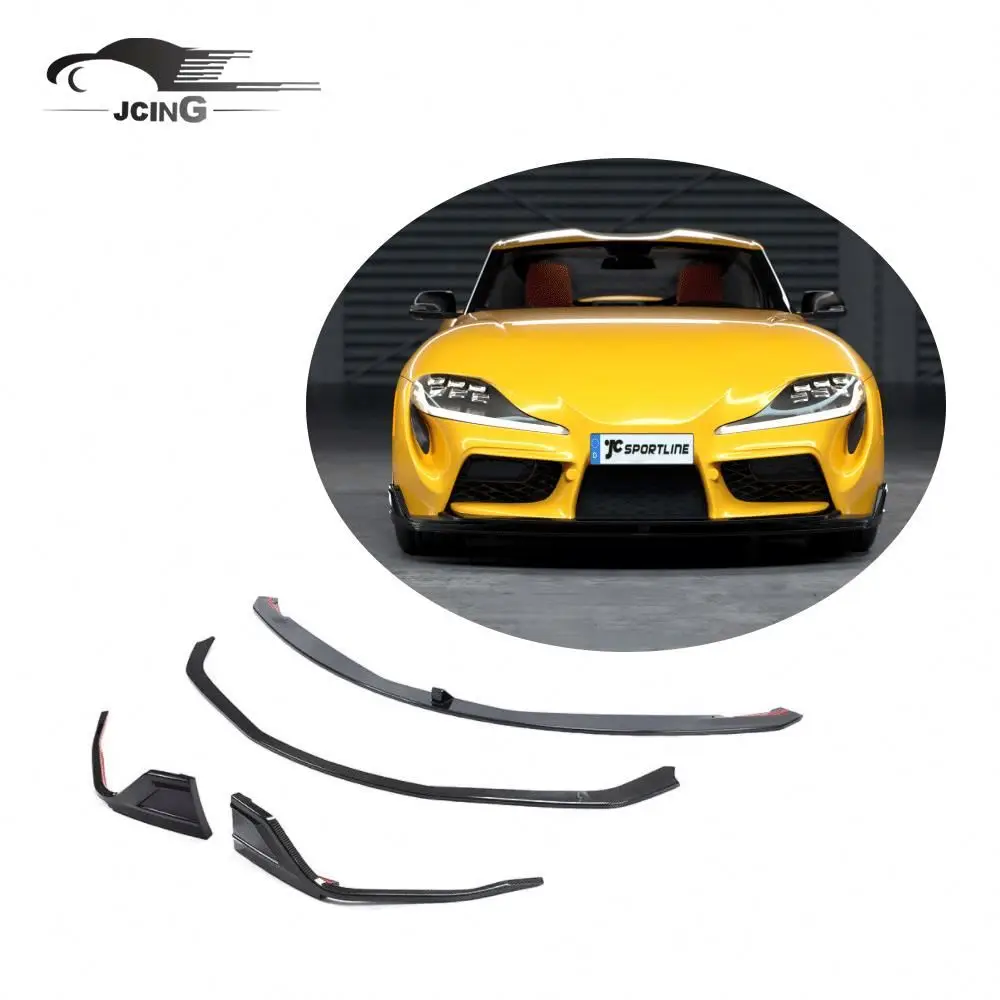 

Suitable for The carbon fiber GR front bumper lip is suitable Suitable for the Toyota SUPRA A90 COUPE 2-door 2019-2021