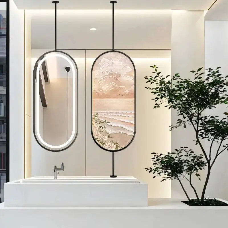 Interior Mirror Large Barber Wall Decoration Room 80x80 Bathroom Mirror Table Decorative Wall Stickers Mirrors Desk Decorations