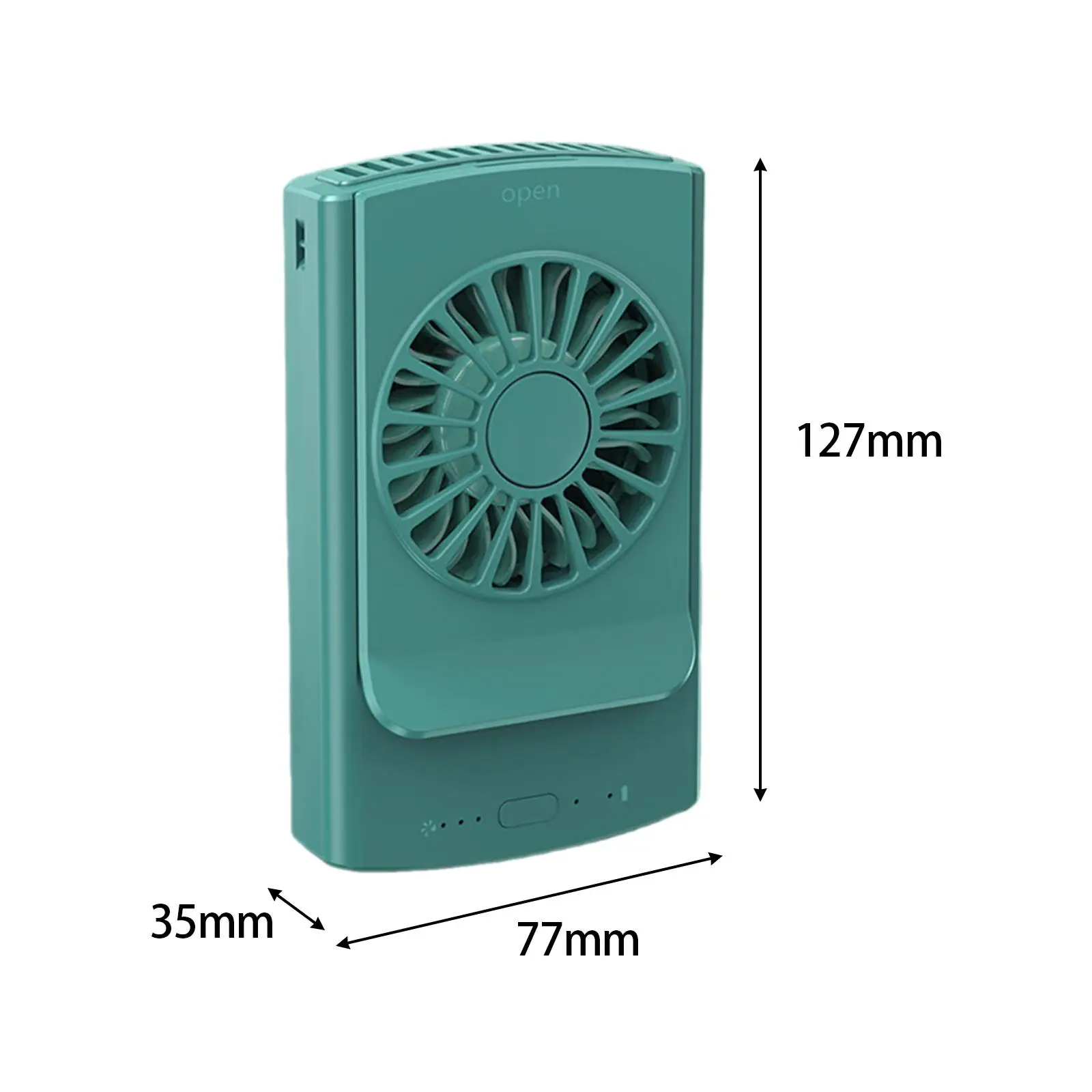Ventilador portátil de Clip de cintura, recargable por USB Personal pequeño miniventilador de refrigeración, ventilador colgante de cuello para oficina, escalada, trabajo de granja