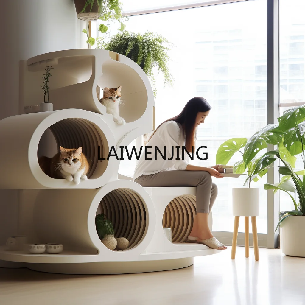 SGF cat climbing frame nest tree hole integrated molding Wangshe cat villa