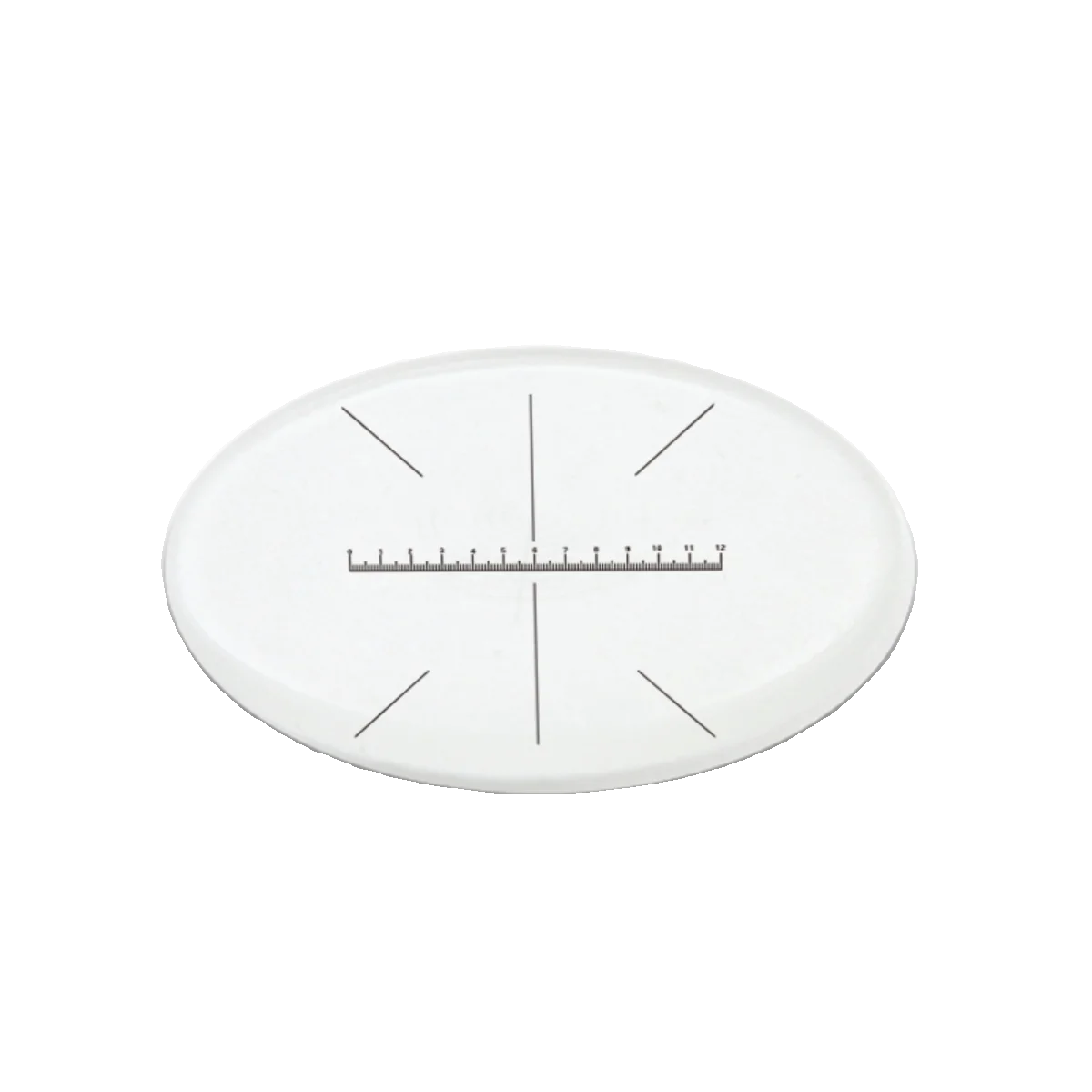 1PC DIV=0.1mm Crosshair Ruler Microscope Micrometer Scale Eyepiece Reticle