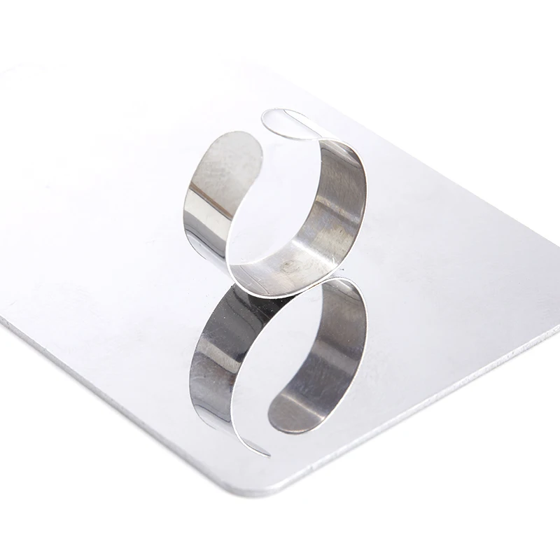 1PC Silver Stainless Steel Finger Ring Palette Portable Easy To Clean Makeup Cream Base Palette 7.5*5cm