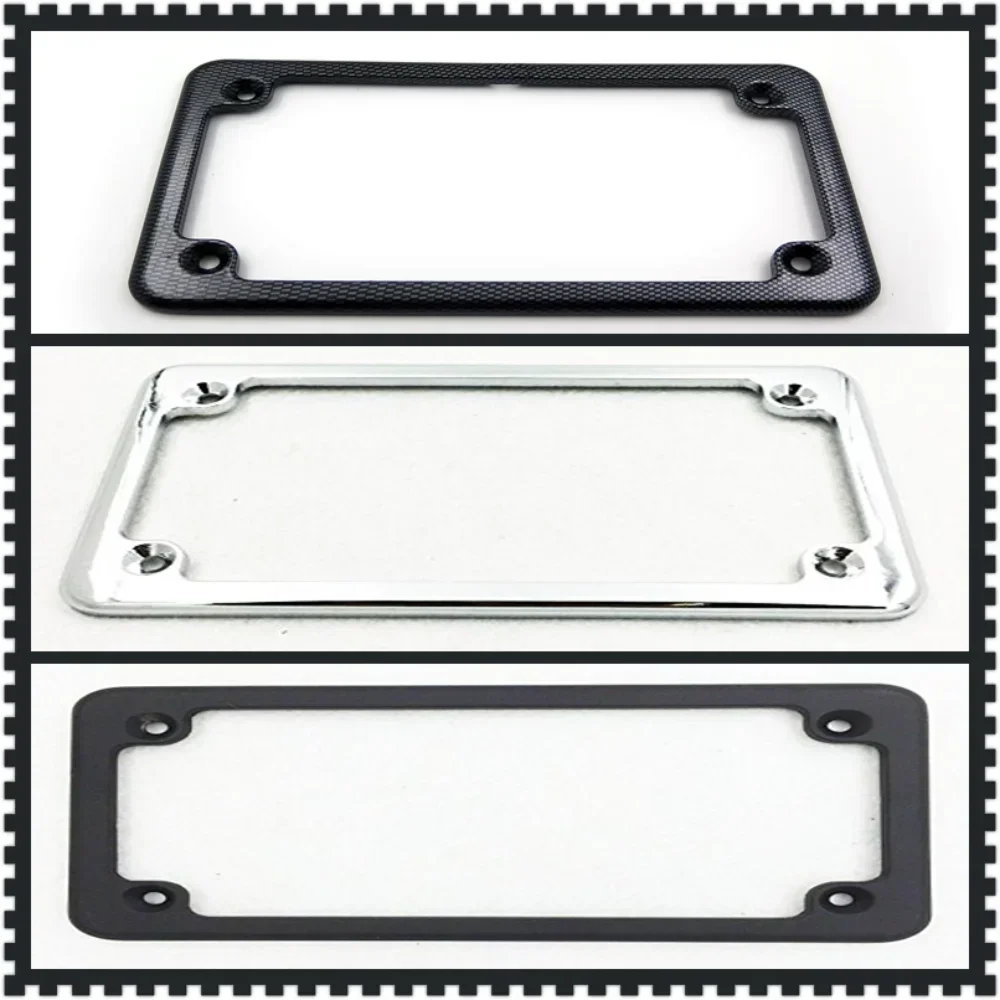 

Carbon Motorcycle License Plate Frame for 7" X 4" Plates Frame Universal For Harley/ Honda/ Kawasaki/ Suzuki/ Yamaha/ Springer/