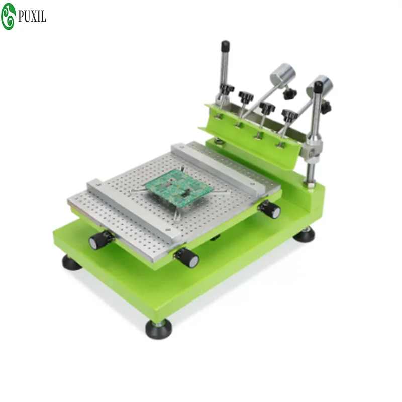 280X320mm high-precision manual screen printing machine SMT solder paste PCB circuit board manual small tablet equipment