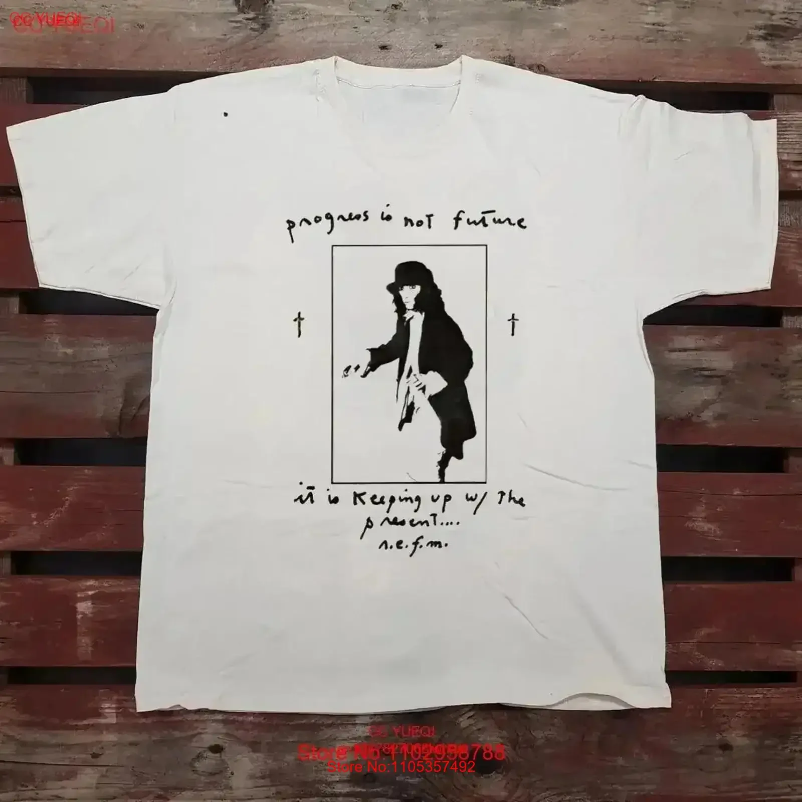 Patti Smith Progress Is Not Future T-Shirt, volle Größe S 5XL SE300, Vintage-Waschung, lässig, für Herren, vielseitig, grafisch, weich, dehnbar