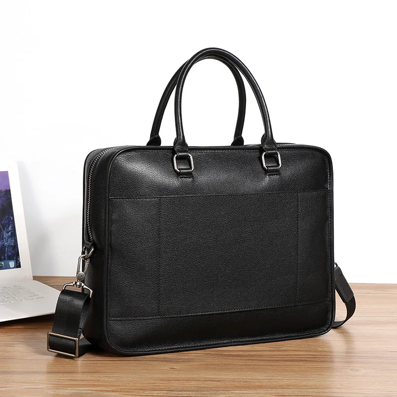 Valigetta in vera pelle di alta qualità da uomo, borsa da viaggio per viaggi d'affari, facile da trasportare, borsa in pelle di vacchetta Ture, borsa a tracolla alla moda