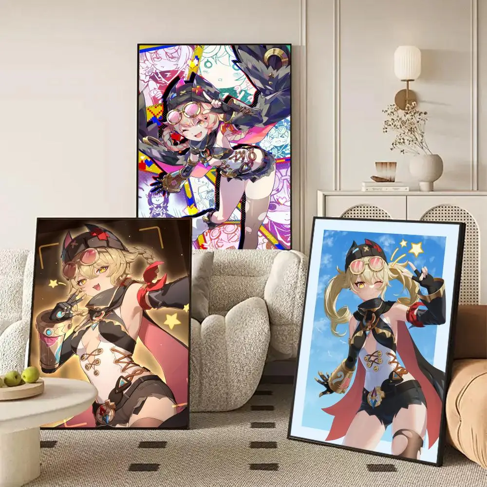 Jahoda Genshin Impact Poster HD Art Sticky Wall Waterproof H