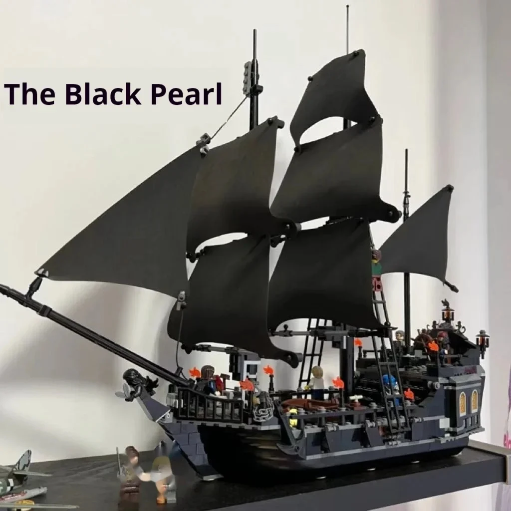 Kreative Pirate Black Pearl Boot Bausteine Boot Modell Karibik Montage Bausteine kinder Weihnachten Geschenke