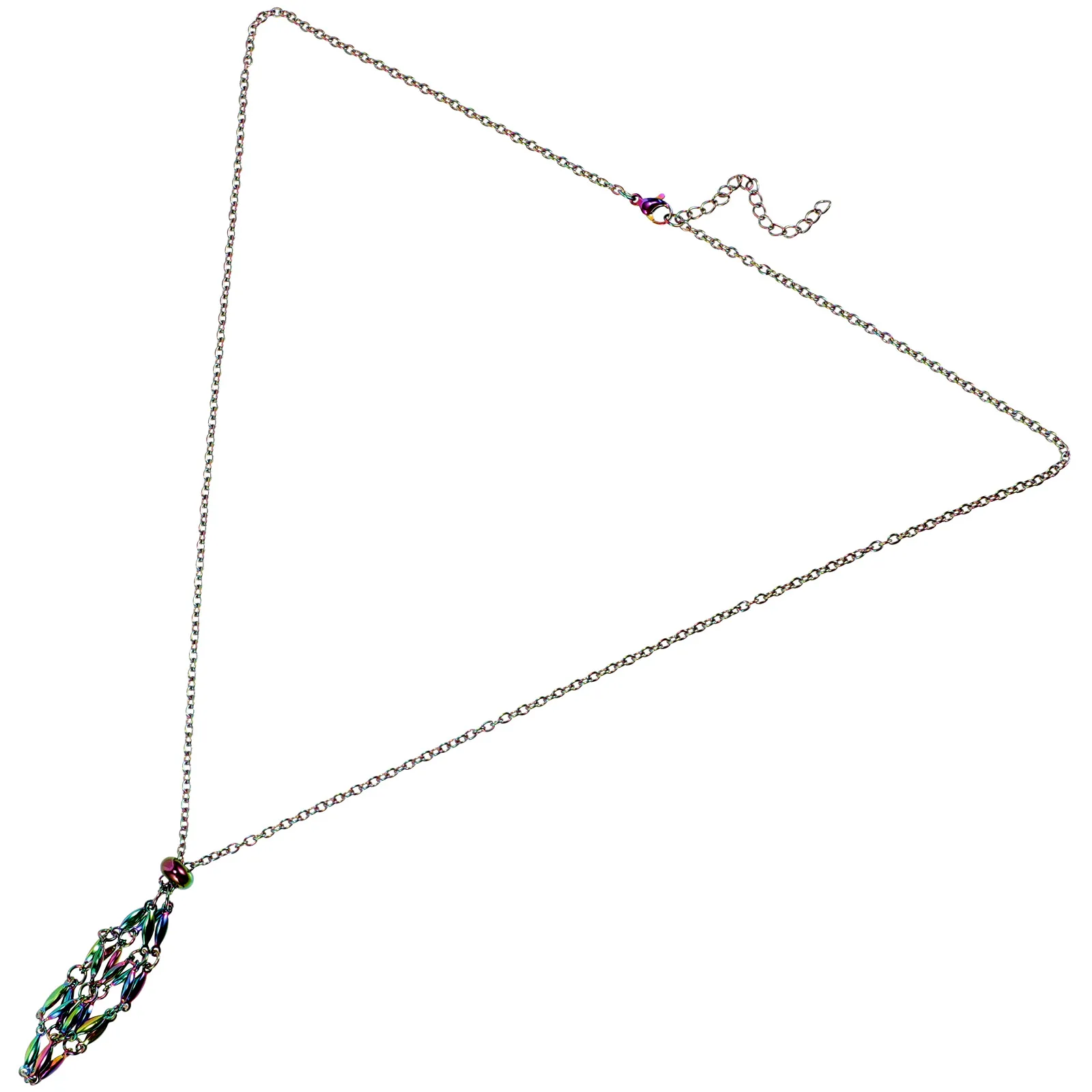 

Crystal Rough Necklace Wedding Cage for Crystals Stone Holder Pendant Colorful Miss
