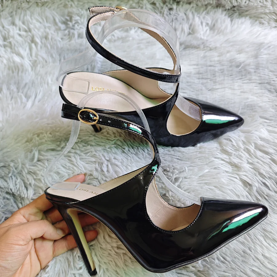 Женские сандалии, пикантные полые туфли-лодочки, 11 см, острый носок, высокие каблуки, ремешок на щиколотке, туфли на шпильке, вечерние платья для ночного клуба, свадебные туфли для джазовых танцев Женские сандалии, пикантные полые туфли-лодочки, 11 см, острый носок, высокие каблуки, ремешок на щиколотке, туфли на шпильке, вечерние платья для ночного клуба, свадебные туфли для джазовых танцев