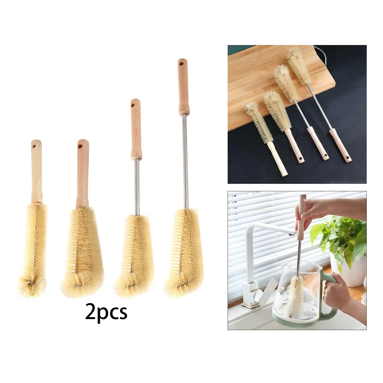 

2Pcs Multi Function Baby Bottle Cleaner Flexible Bendable for Narrow Cup