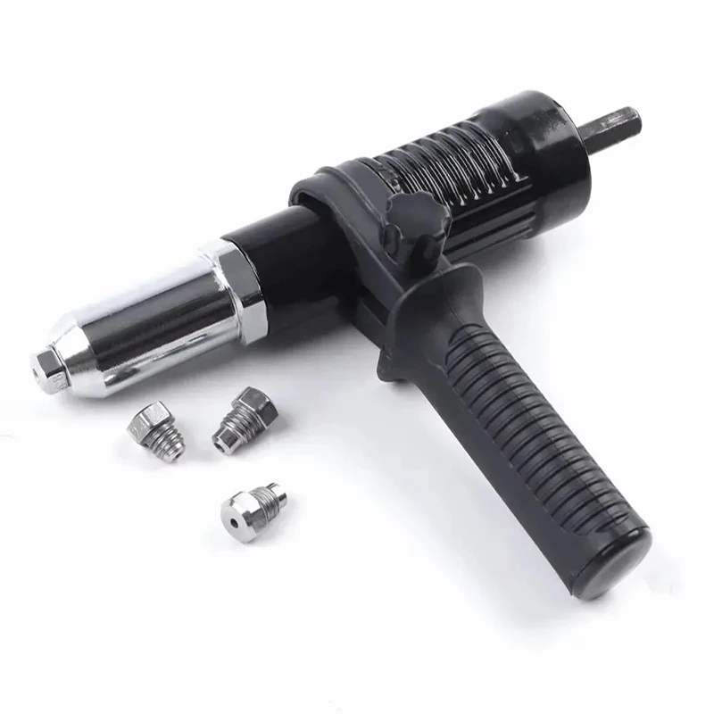 Professional Rivet Gun Adapter, Quick and Easy To Pull Rivet Drill Adapter, 2.4/3.2/4.0/4.8mm, Cordless Rivet Gun