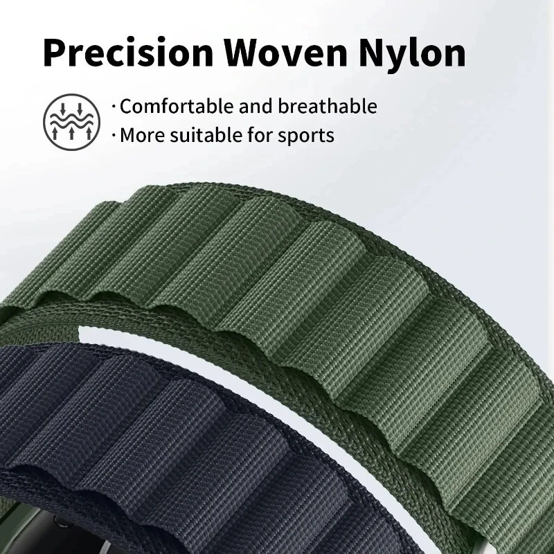 Alpine Loop Nylon Strap For Fitbit Versa 4/3 Smartwatch Sports Replacement Bracelet band For Fitbit Sense 2/1 Belt Accessories