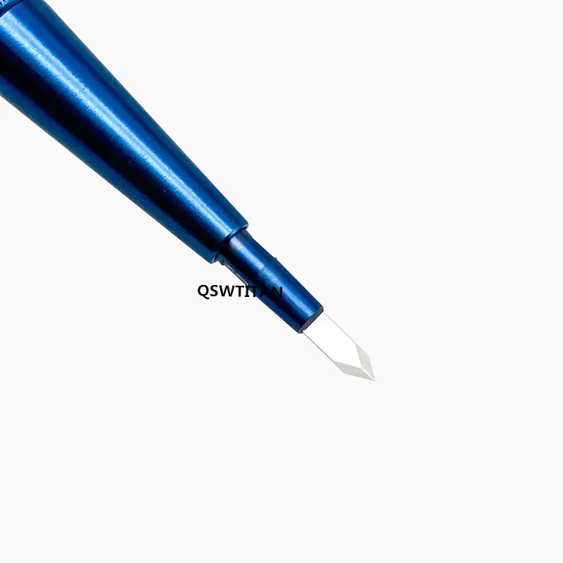 شفرة الهلال الياقوتية للعيون شفرات القرنية الشفافة مزدوجة حافة واحدة Lancet شفرات ثلاثية الأوجه أدوات الجفن