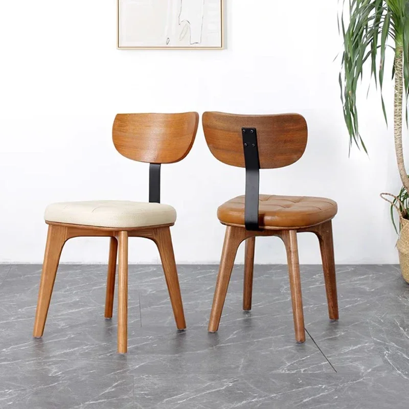 

Floor Fashion Living Room Chairs Ultralight Minimalist Single Protection Dining Chairs Wood Modern Living Room Furniture