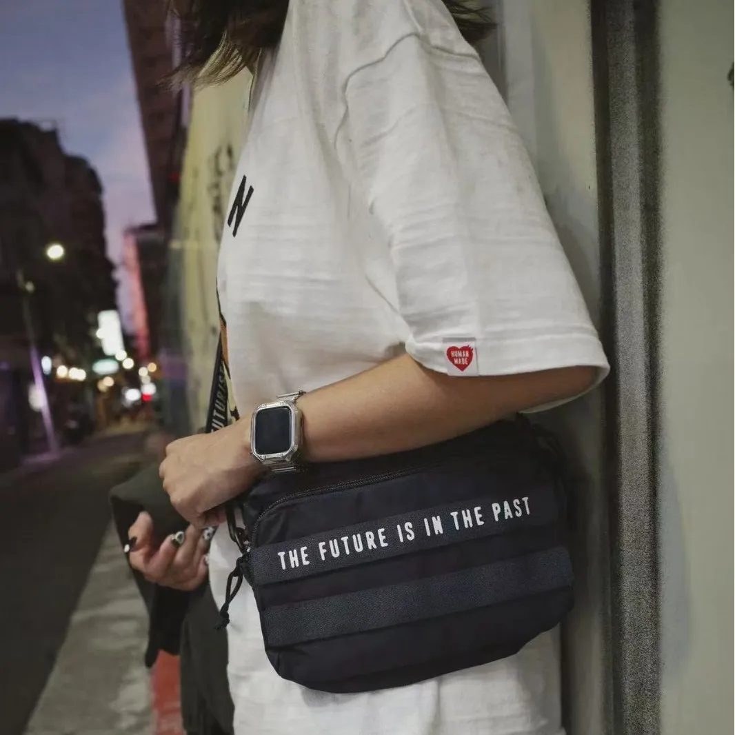 

human made 2025 new multi-layer practical small shoulder bag military pouch velcro camera bag shoulder crossbody bag