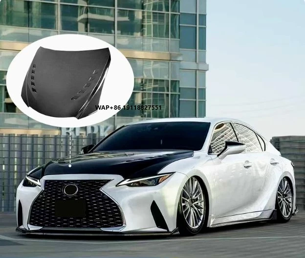 

Carbon Fiber Facelift Hood & Engine Cover Body Kit for 2021-2024 IS - High Quality Upgrade