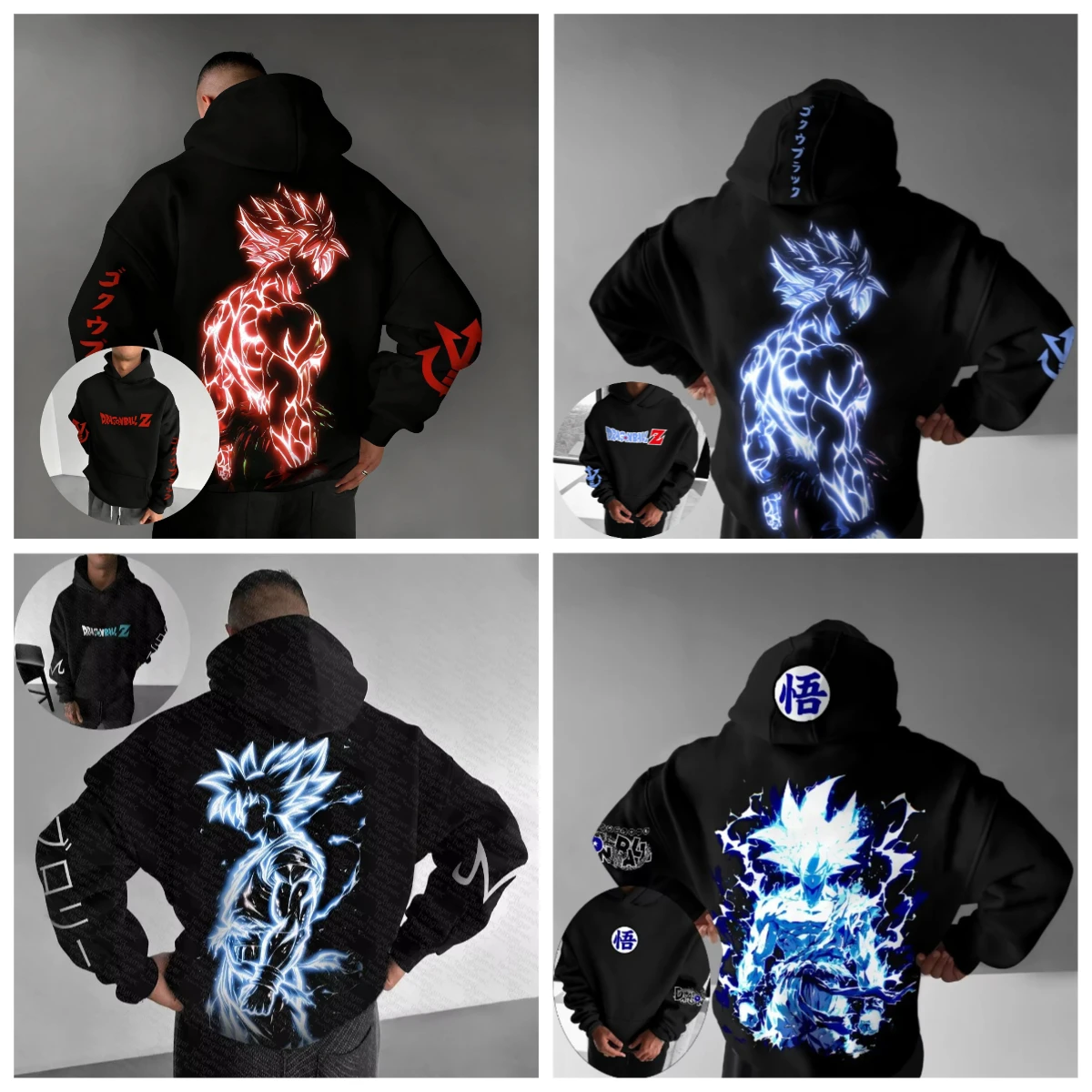 

Осень-зима 2025: хит продаж, новый анимационный Dragon Ball, свитер с капюшоном и 3D принтом, уличная повседневная модная толстовка с капюшоном