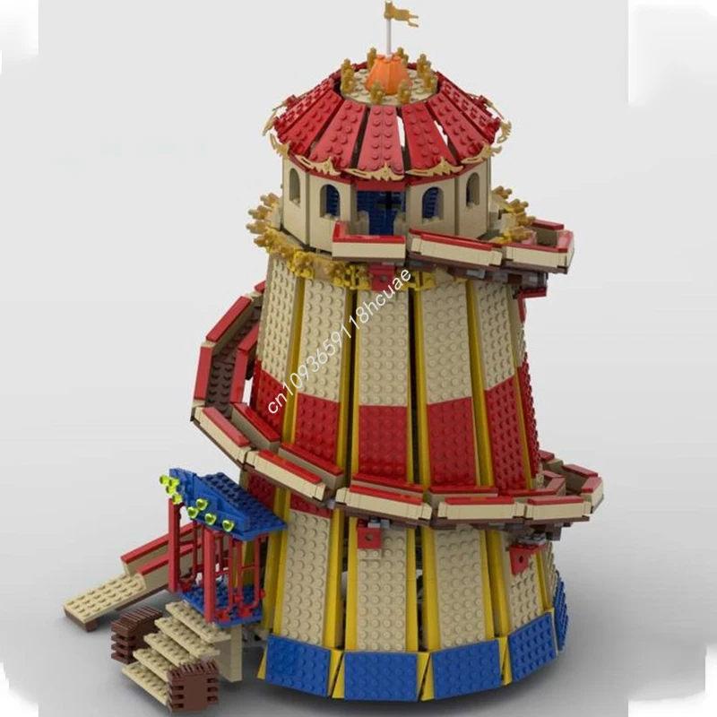 1437 Uds. MOC Helter Skelter nan modelo bloques de construcción idea ensamblar arquitectura ladrillo artesanía juguetes regalos de navidad