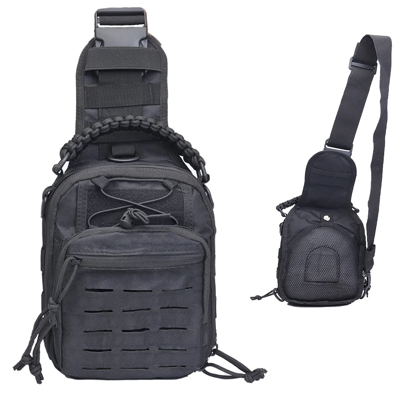 

Outdoor Tactical Sling Sport Chest Bag Laser Punching Bag Shoulder Bag Hiking Camping Equipment Men Crossbody Bags