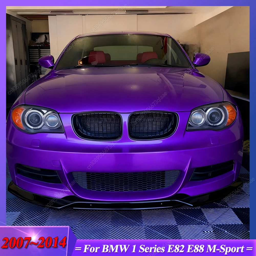 

Для BMW 1 серии E82 E88 M-Sport Coupe/Cabrio 2007-2014 автомобильный передний бампер, спойлер, диффузор, сплиттер, ABS, черные обвесы, тюнинг