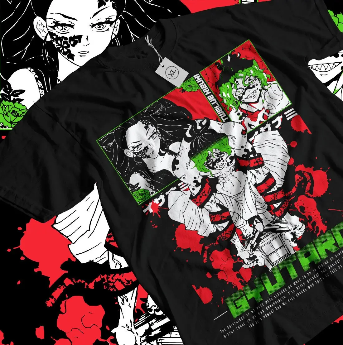 

Gyutaro T-shirt daki Demon killer shirt Kawaii Anime Horror Gift Shirt All Size