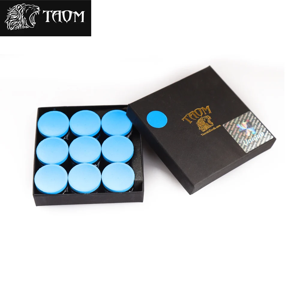 Original TAOM Chalk Round Blue Green Pink Colors Billiard Chalk Pool Chalk Snooker Chalk  Billiard Accessories