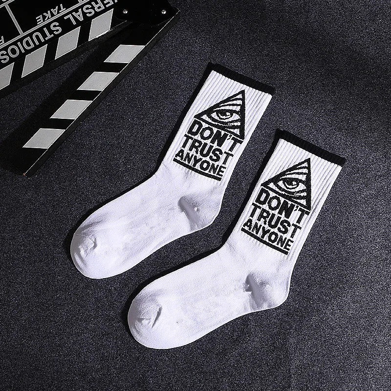 1 pair Men Fashion Hip Hop Hit Color On Fire Crew Socks Red Flame Blaze Power Torch Hot Warmth Street Skateboard Cotton Socks