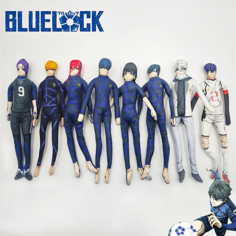 

Anime Blue Lock Cosplay Doll Isagi Yoichi Bachira Meguru Nagi Seishiro Chigiri Hyoma Plush Stuffed Dolls Figure Plushies Props