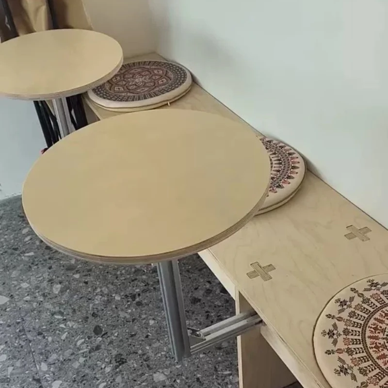Industrial Style Wall Mounted Table Milk Tea Shop Booth Side Table Space Saving Mounted Coffee Table Compact Wall Attached Desk