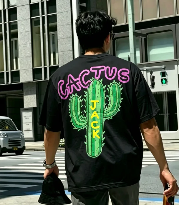 Cactus Jack Tee - Camiseta Masculina de Algodão Travis Cactus