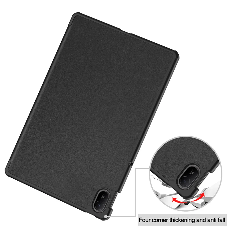 Slim Folding Stand PU Leather Case For Huawei MatePad SE 11 inch 2024 Cover Hard Plastic Back Shell Funda Coque Capa