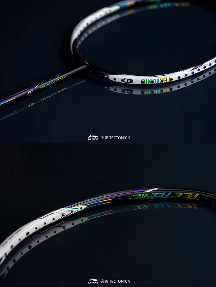 Original Li Ning Tectonic Offensive Badminton Racket Full Carbon Ultralight Professional Sports Badminton Racket Without String