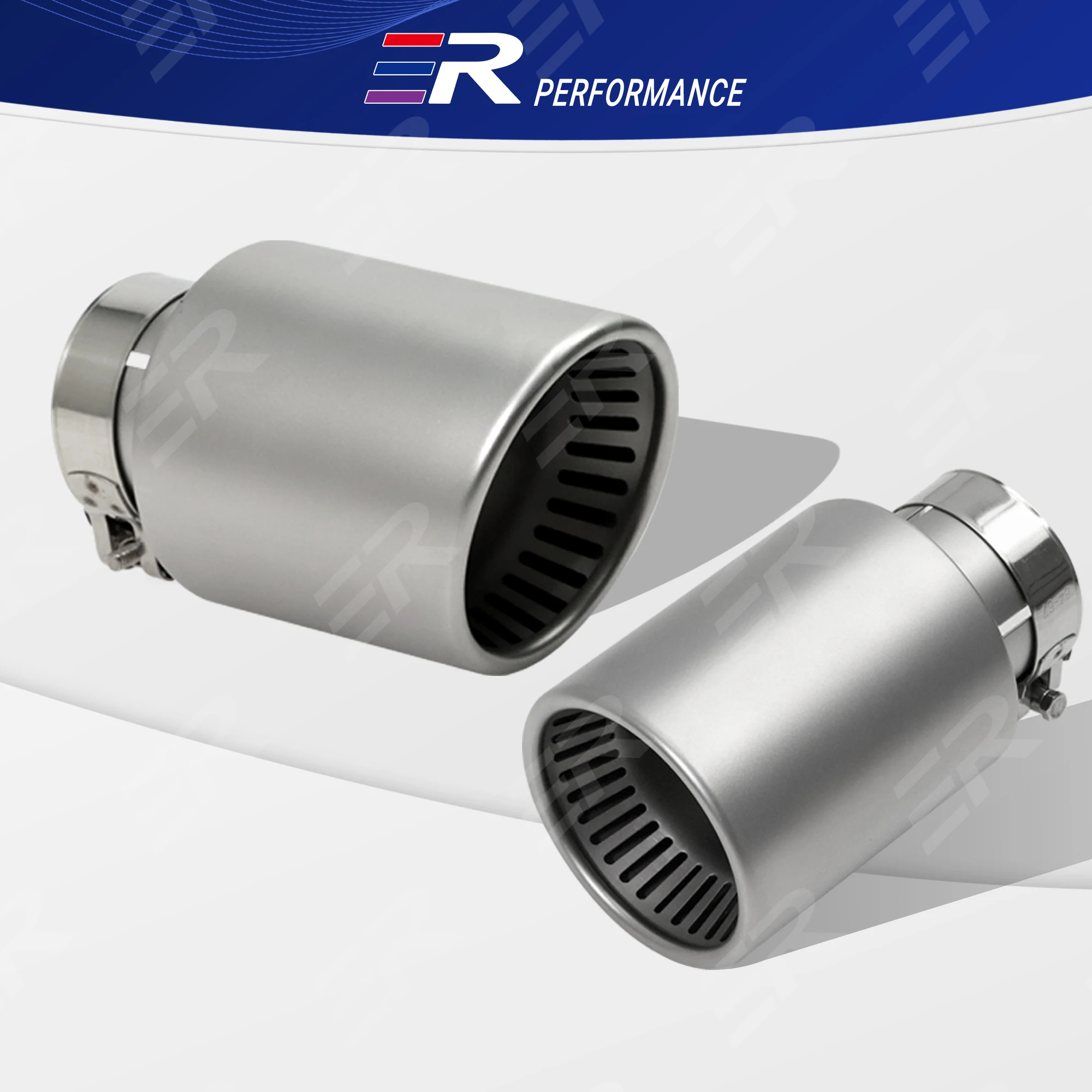 

1 шт. автомобильные аксессуары 304, матовый выхлопной наконечник из нержавеющей стали, обновленный наконечник глушителя, универсальные выхлопные системы, модифицированная насадка для трубы