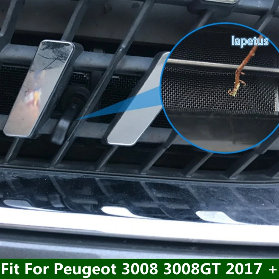 

Front Grille Insert Net Anti-insect Mesh Dust Garbage Proof Inner Cover Net Trim For Peugeot 3008 3008GT 2017 - 2022 Accessories