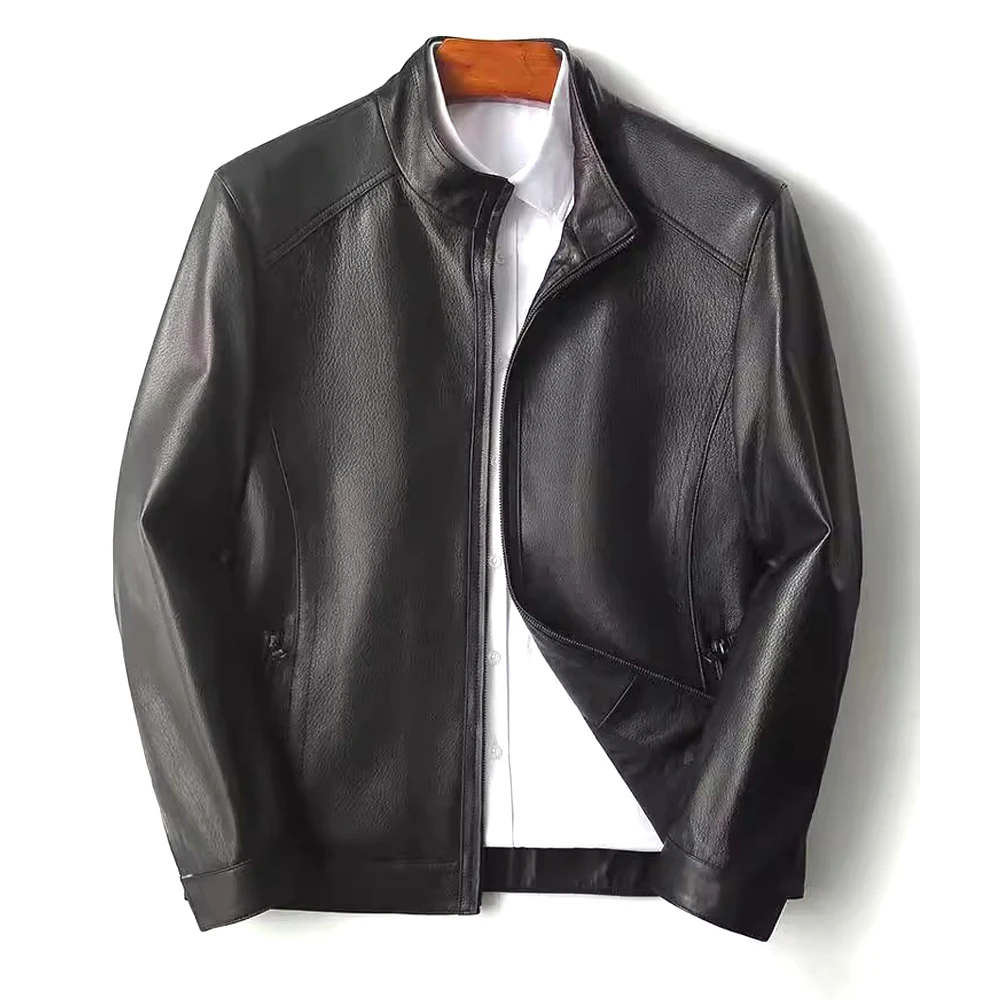 

Kaifeisi reaL leather coat men sheep leather jacket regular style spring and autumn single leather men coat winter autumn