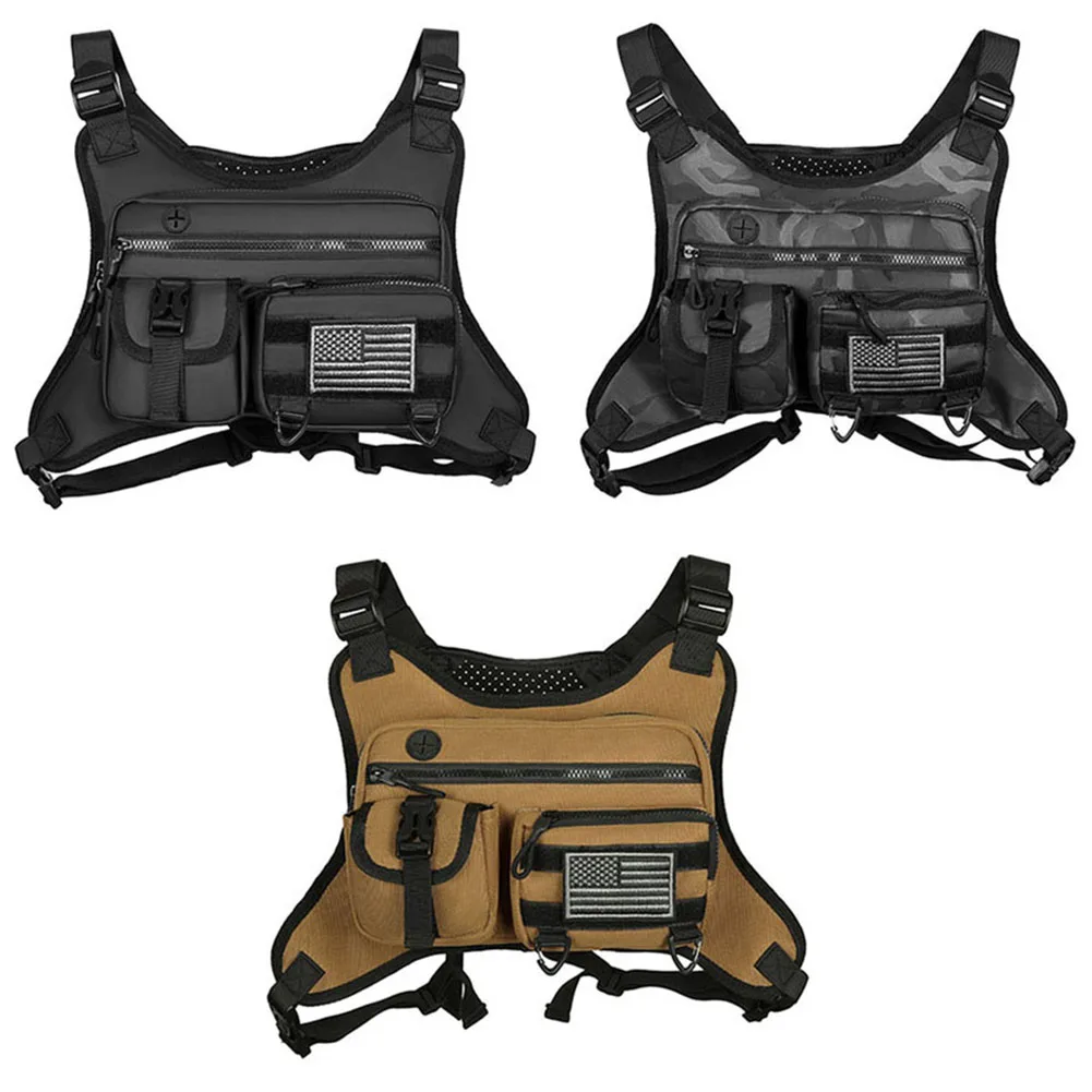 

Fashion Sport Backpack Large Capacity Streetwear Chest Bag Breathable Travel Vest Backpack for Running Travel