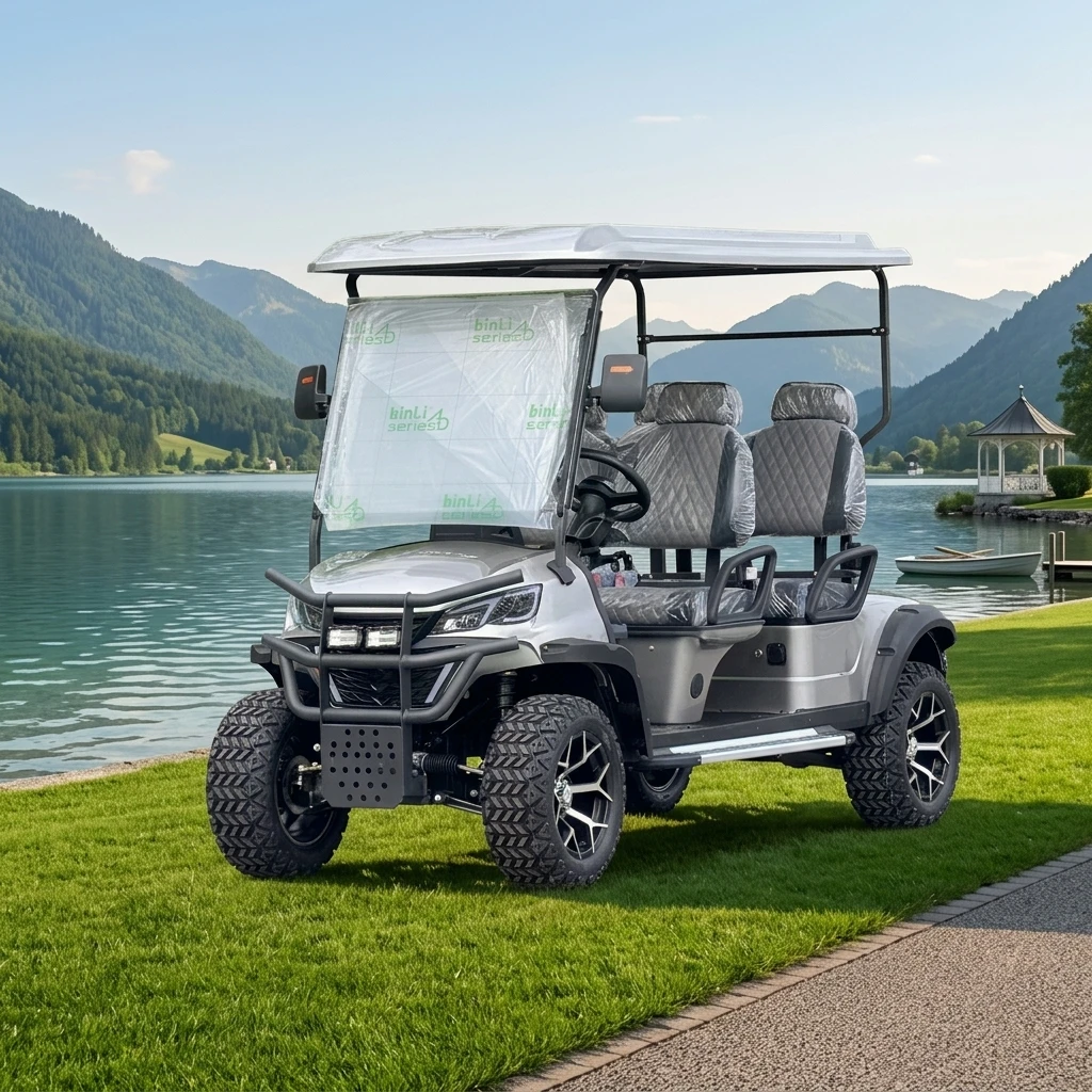 Long Range Electric Golf Cart High Capacity Mountain Resort Scenic Sightseeing Shuttle Buggy