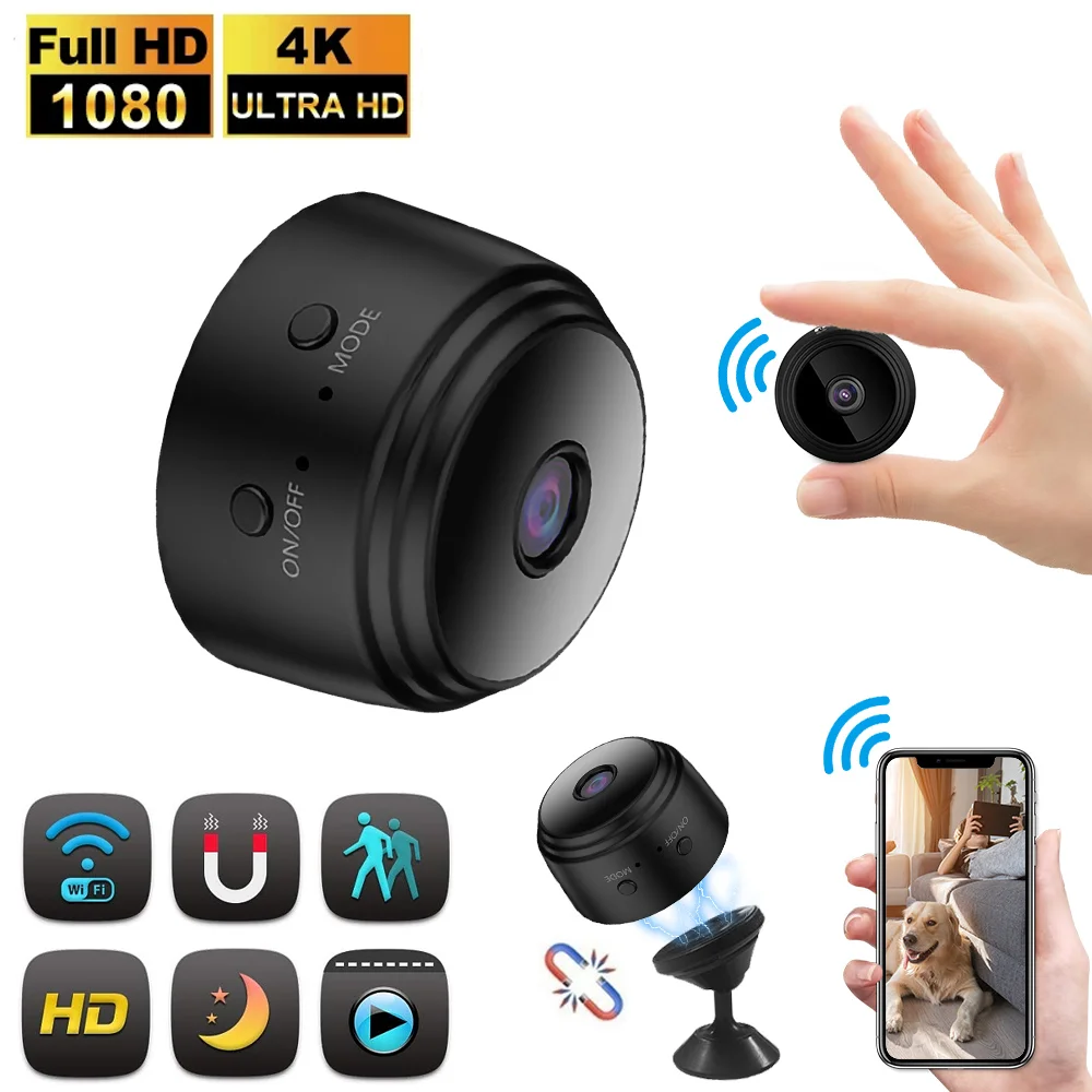 1080p HD A9 Mini WiFi Camera Remote Wireless Voice Recorder Video Camcorder Night Vision Home Security Surveillance Cam