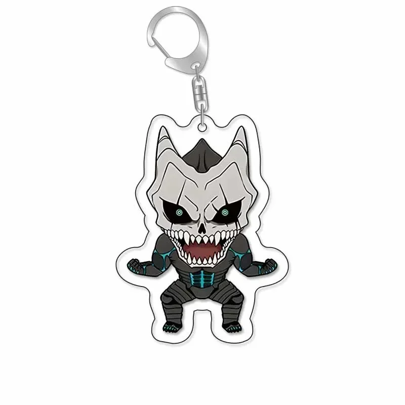 Kaiju No 8 Kafuka Hibino Reno Ichikawa Anime Keychain Cartoon Plastic Keyrings Bag Tag Cos Accessory