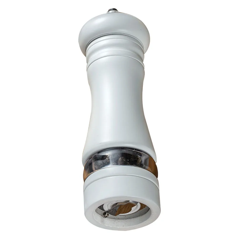 

1pc Wooden Pepper Manual Refillable Kitchen Gadget For Salt Spices Cumin Sea Coffee Bean Grinding Handheld Salt Tool